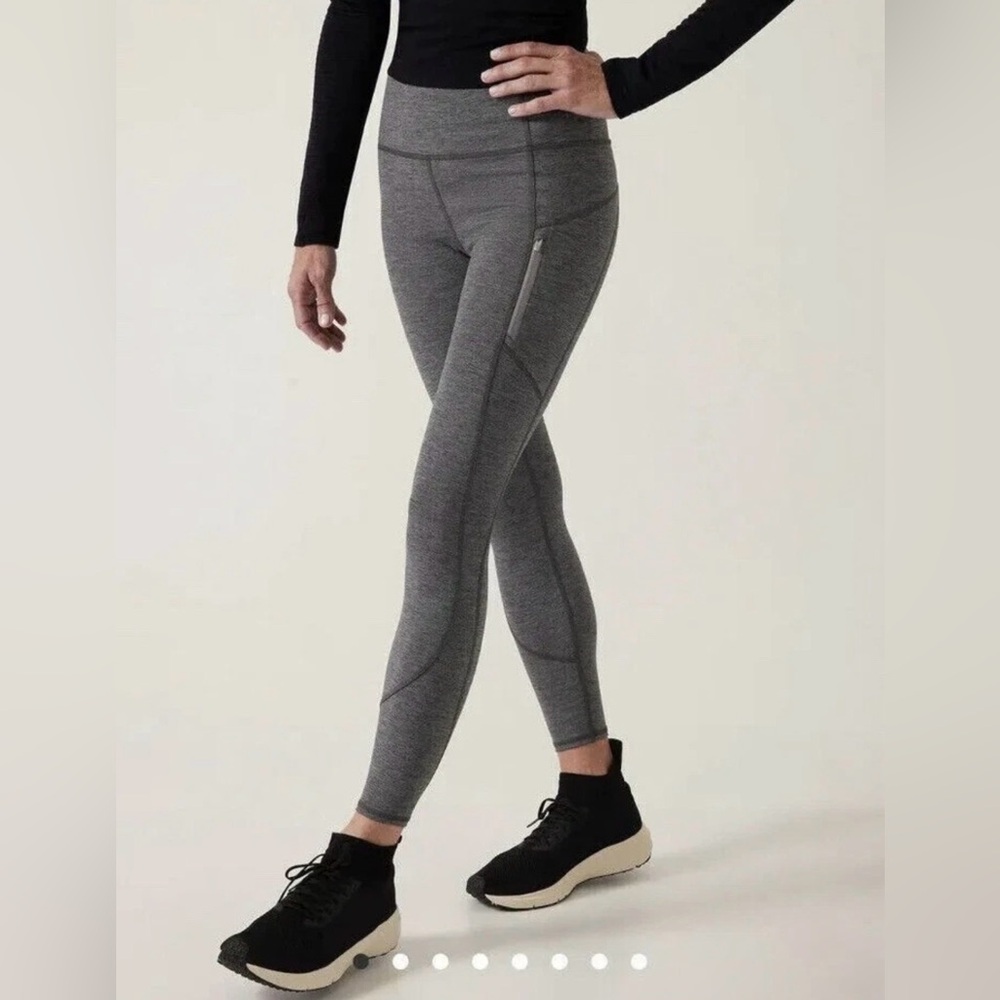 Athleta Rainier Heathered Tights Leggings- size small